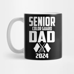 2024 Senior Color Guard dad Class of 2024 Marching Band Flag Mug